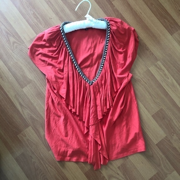 Orange T- Bags Los Angeles Size M Top - Picture 9 of 14